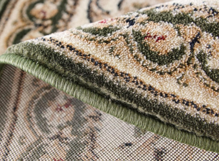 Model Lotos 539/130, Covor Rotund, Crem/Verde [1]