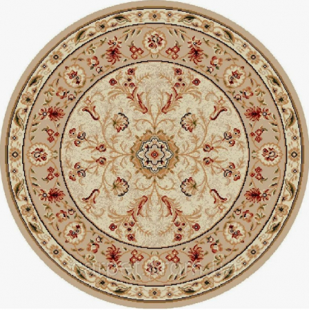 Covor Rotund, Model Lotos 523/100, Crem/Bej [3]