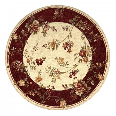 Covoare Living - Model Lotos 551/120, Covor Rotund, Rosu