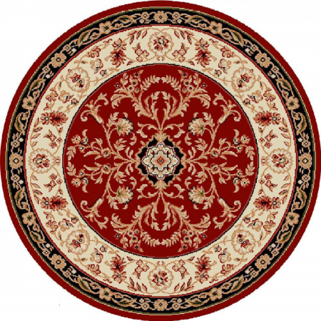 Covoare Living - Covor Rotund Clasic, Model Lotos 523/210, Rosu