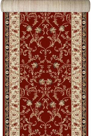 Traversa Hol, Model Lotos 523/210, Festonata Latime 100 cm, Rosu [6]