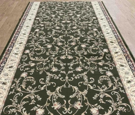 Traversa Hol, Model Lotos, Festonata, Latime 150 cm, Verde [1]