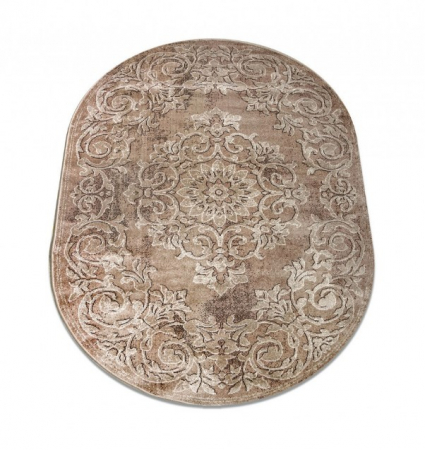 Covor Living/ Dormitor, Model Mira 24016/132, Oval, Maro [1]