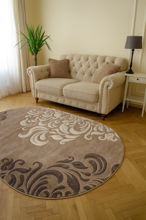 Covoare Living - Covor Sufragerie/ Dormitor, Model Mira 24031/234, Oval Maro