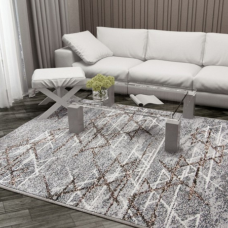 Covoare Living - Model Mira 24032/196, Covor Dreptunghiular, Gri