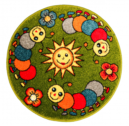 Model Omida, Covoras Rotund, Dimensiunea 67x67 cm, Verde [6]