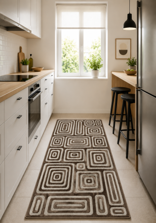 Covoare Living - Model Sofia 41012-1202, Maro, Dimensiunea 120x170 cm