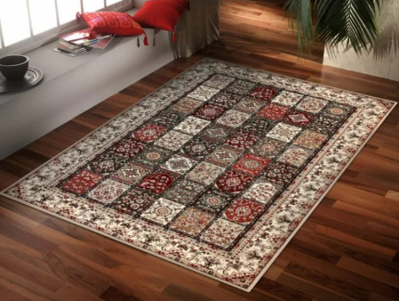 Covoare Living - Covor Sufragerie/Dormitor, Model Timbre 1518/110, Dreptunghiular, Crem/Bej