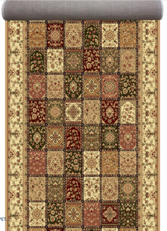 Traverse Dormitor - Model Timbre 1518/110, Traversa festonata Latime 120 cm, Crem/Beige