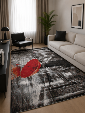 Lichidare stoc - Covor Sufragerie/Dormitor, Model Umbrela 11128/192, Multicolor