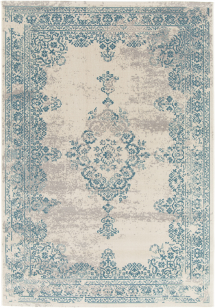 Covoare Living - Covor Belgian, Model Valencia 6064, Crem/Turquaz, 200x290 cm