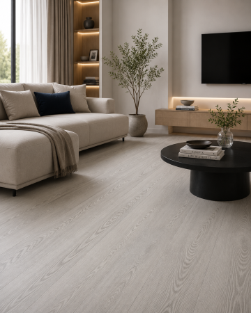 Linoleum - Parchet LVT 8071-1 Gri Aspect Lemn – Pardoseală Vinil 2.5 mm, Clasa Trafic 33