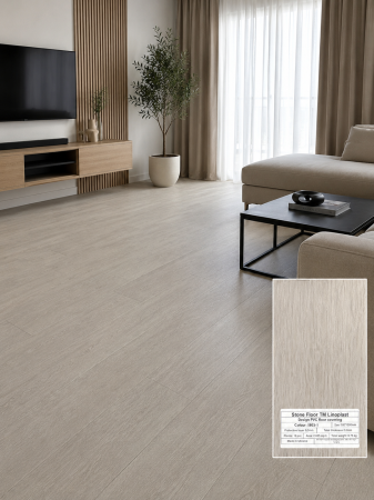 Linoleum - Parchet LVT 8103-1 Gri Aspect Lemn – Pardoseală Vinil 2 mm, Clasa Trafic 32