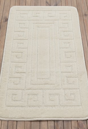 Covorase Baie - Set 2 Covorase antiderapante de baie, Antiderapante, Ethnic 2517 Crem