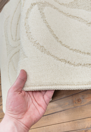 Set 2 Covoras baie, Flora 2517 Ecru, 60x100 cm, 50x60 cm [4]