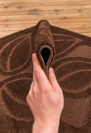 Set 2 Covorase antiderapante de baie, Model Flora 2518 Maro [1]