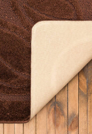 Set 2 Covorase antiderapante de baie, Model Flora 2518 Maro [2]