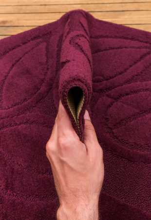 Set 2 Covorase antiderapante de baie, Flora 2576 Mov [4]