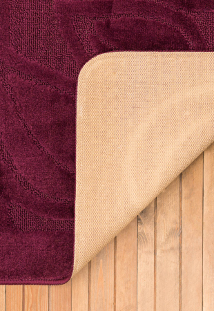 Set 2 Covorase antiderapante de baie, Flora 2576 Mov [5]