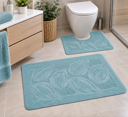 Covorase Baie - Set 2 covorase baie Flora 2534 Star Blue
