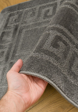 Set 2 Covorase de baie, Antiderapante, Ethnic 2503, Gri Inchis [3]