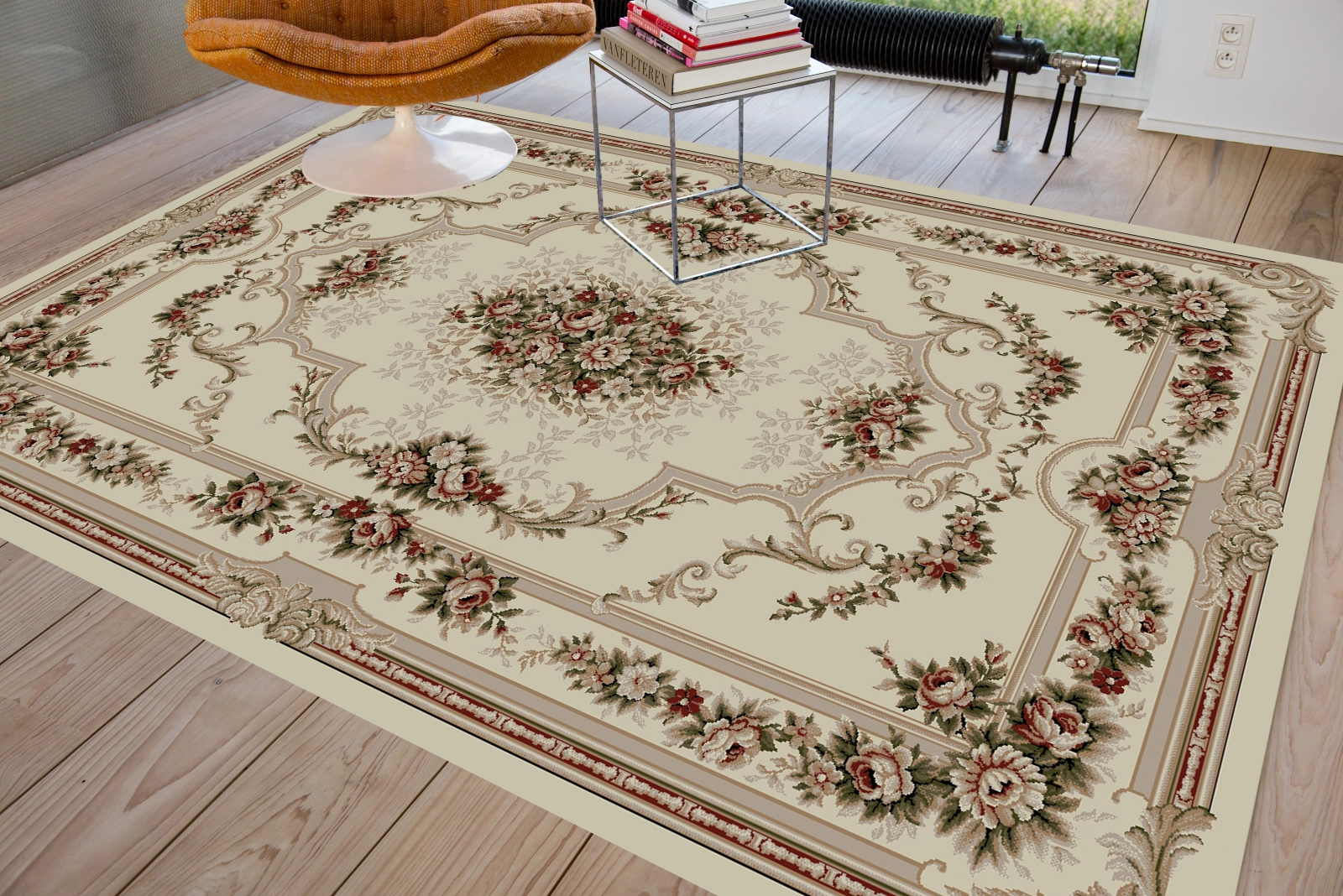 Set 4 Covoare Lotos 574, Crem / Bej: 2 buc. 80x150 cm, 1 buc. 160x230 cm, 1 buc. 200x300 cm. [2]