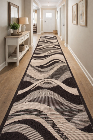 Traverse Hol - Traversa Bucatarie 19657/91, Flex Antiderapant, Maro