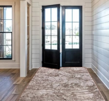 Traverse Hol - Traversa festonata, Model Fashion 32006/120, Crem/Maro Latime 120 cm