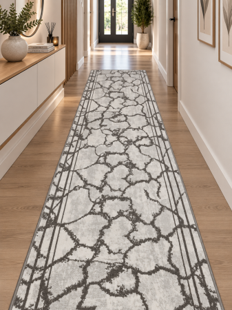 Traverse Dormitor - Traversă FRIDA 10457, Model Modern Abstract, pentru Hol și Coridor, Festonata la capete