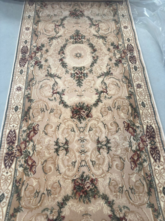 Traversa Hol, Model Clasic 15002/110, Festonata Latime 120 cm, Crem/Bej [2]