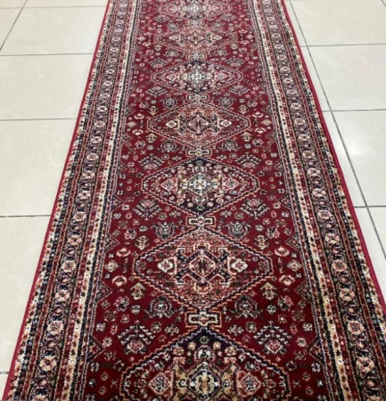 Traverse - Traversa Hol, Model Clasic 15040/210, Festonata, Latime 80 cm, Rosu Grena