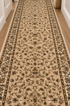 Traverse Bisericesti - Traversa Hol, Model Clasic 1555/110, Festonata Latime 150 cm, Crem/Bej