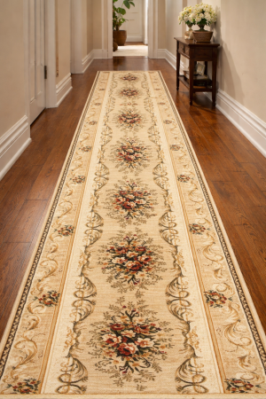 Traverse - Traversa Hol, Model Clasic 535/106, Festonata, Latime 80 cm, Crem