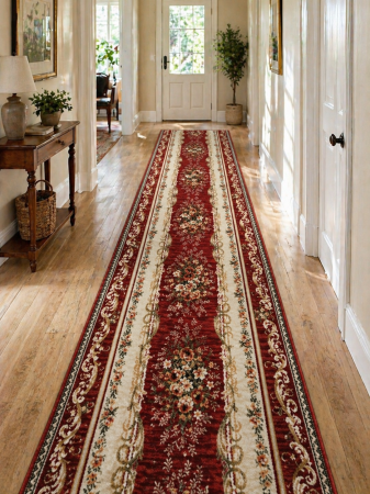 Traverse - Traversa Hol, Model Lotos 535/210, Festonata, Latime 60 cm, Rosu