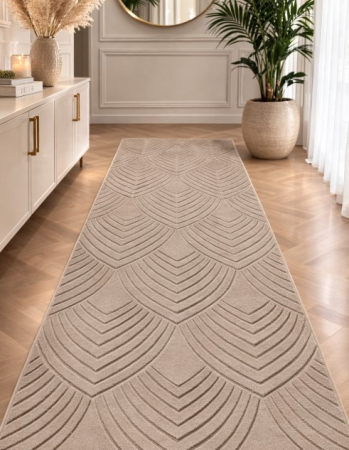 Traverse - Traversa Hol, Model Oksi 38011/202, Festonata la capete, Bej