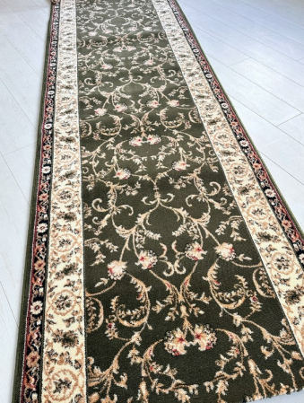 Traversa Hol, Model Lotos 523/310, Verde, Latime 70 cm, Festonata la capete [4]