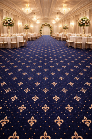 Mocheta Biserica - Traversa/Mocheta Restaurant/ Pensiune/ Model Bisericesc 15033/810 W, Festnonata, Latime 120 cm, 150 cm, 200 cm, 400 cm, Albastru