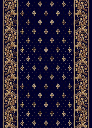 Traversa Model Biserica 15033/810, Latime 150 cm, Albastru [5]