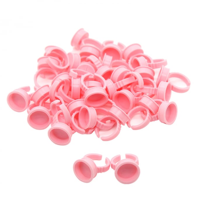 Inel Capacel Pigment Roz - set 100 bucati [1]
