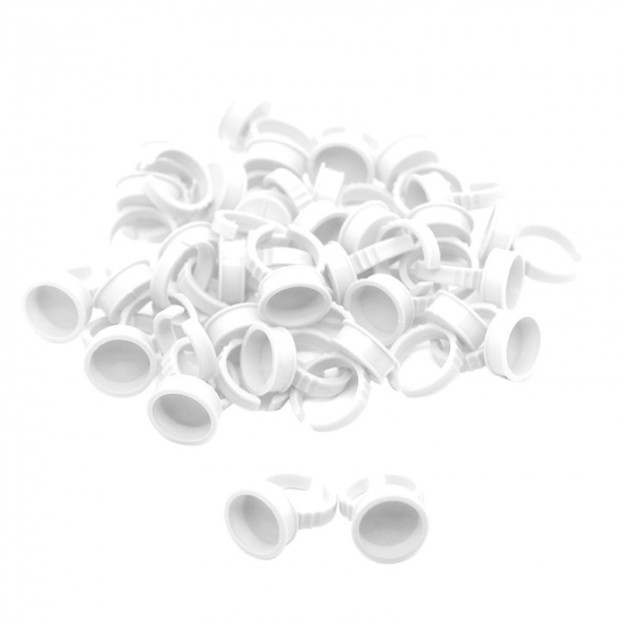 Inel Capacel Pigment Alb - set 100 bucati [1]