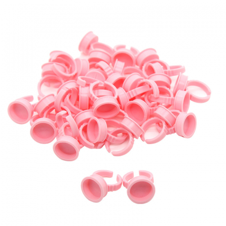 Consumabile - Inel Capacel Pigment Roz - set 100 bucati