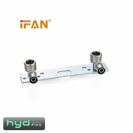 Tevi, fitinguri, robineti si accesorii - Suport baterie presare dublu D16x1/2”
