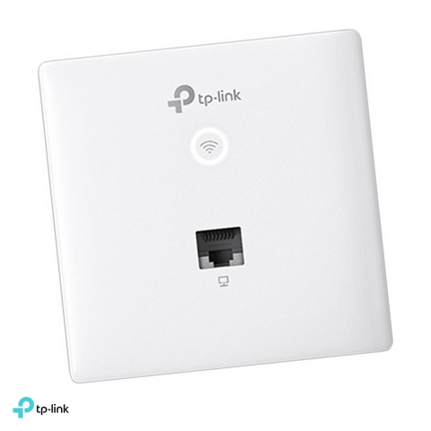 Access point - Access point Wi-Fi 4 de perete TP-Link Omada EAP115-Wall, N300, 2.4 GHz, alimentare PoE 802.3af, port downlink 10/100 Mbps, pentru doza de 86 mm, EAP115-WALL