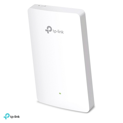 Access point - Access point Wi-Fi 6 de perete TP-Link Omada EAP615-Wall, AX1800, dual-band, 3 porturi downlink Gigabit, PoE pass-through, PoE 802.3af/at, EAP615-WALL