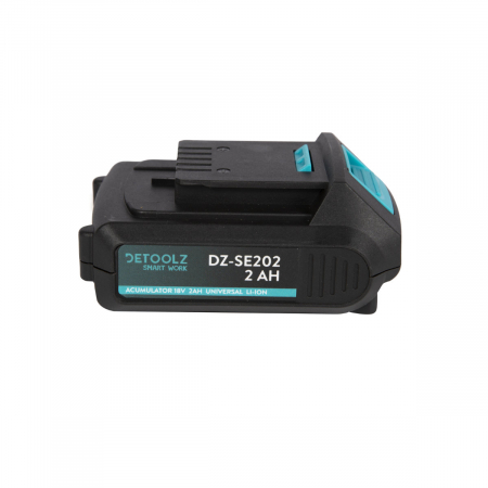 Baterii acumulatori standard - Acumulator Li-Ion universal, Detoolz DZ-SE202, 18V/2Ah