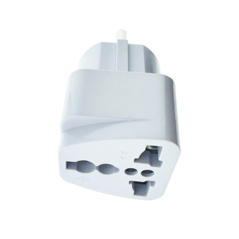 Adaptoare priza - Adaptor Priza UK la EU 10A/250V - Compact Alb - Solutie Rapida Calatorii