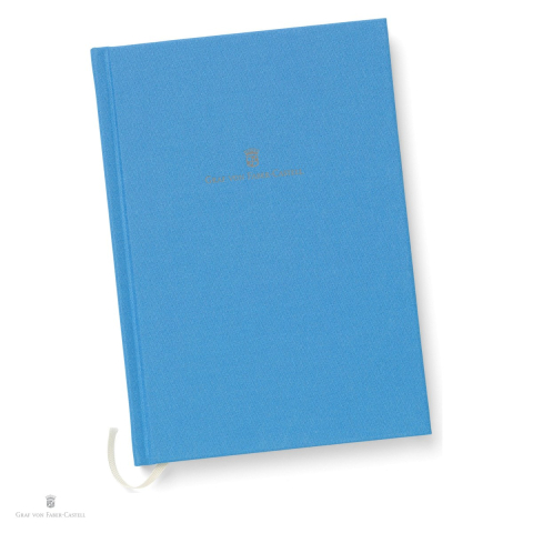 Agende - Agenda cu coperta din panza A5, Graf von Faber Castell, Gulf Blue