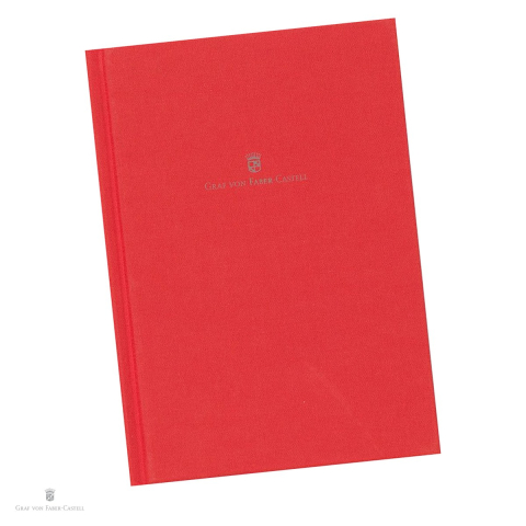 Agende - Agenda cu coperta din panza A5, Graf von Faber Castell, India Red