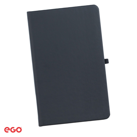 Agende si calendare - Agenda nedatata Ego Dark cu pix, A5, 16x21 cm, 192 pagini, negru