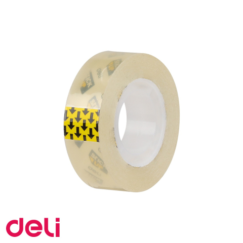 Benzi adezive pentru birou si ambalare - Banda adeziva Deli 18mm x 33m, non-toxica, ambalata in cutie de carton, pentru birou si uz general
